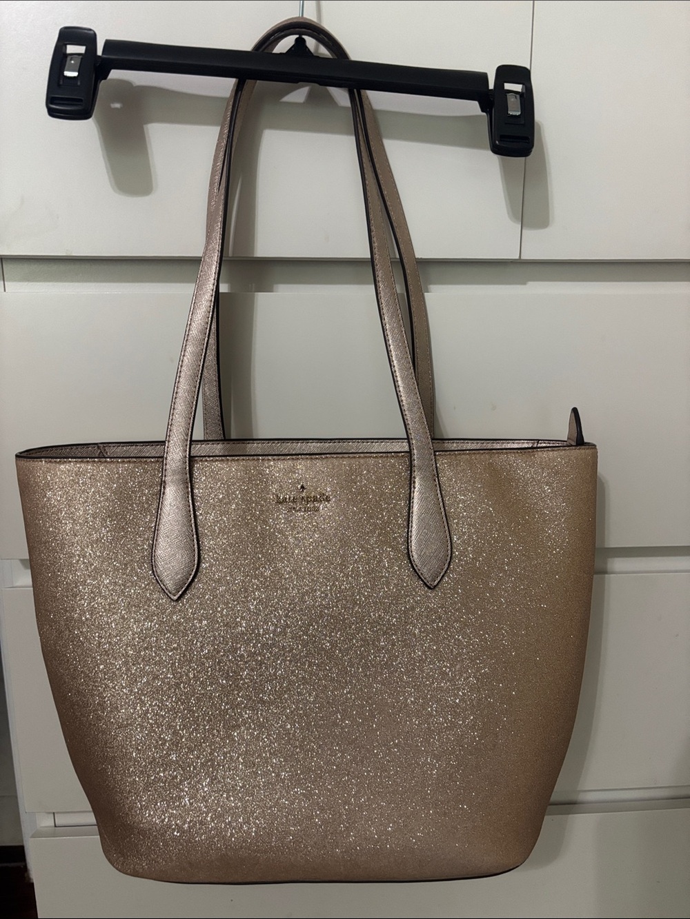 kate spade Rose Gold Glitter Tote